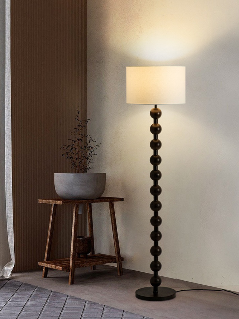 Wood floor lamp for living room