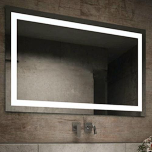 Bathroom mirror with integrated LED lights